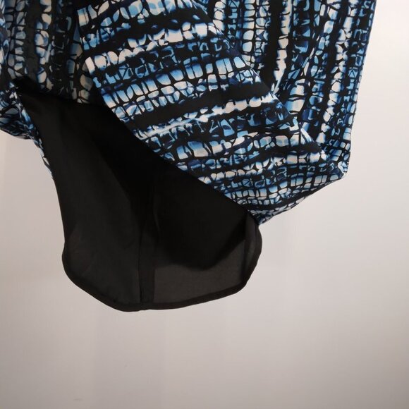 DKNY Blue Print Sleeveless Dress Size XS - Picture 11 of 12